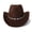 Brown, variant on Western Cowboy Hat for Kids Boy Girl Classic Cowboy Cowgirl Dress Up Hat with Sequin Decorative