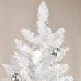 thumbnail image 2 of Christmas Trees HOMCOM 6' Tall Unlit Pencil Fir Artificial Christmas Tree with Realistic Branches and Steel Base, Pink and White,Artificial Christmas Trees, 2 of 10