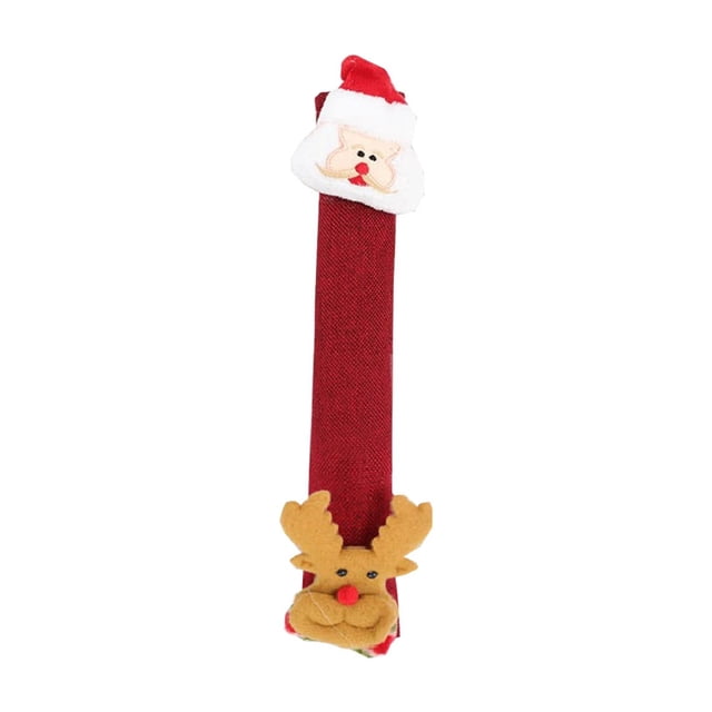 Red Christmas Decorations,Christmas Decorations for Kitchen Christmas Decorations Microwave Gloves Linen Refrigerator Gloves Oven Protectors Kitchen Christmas Decorations,Oven Gloves Red