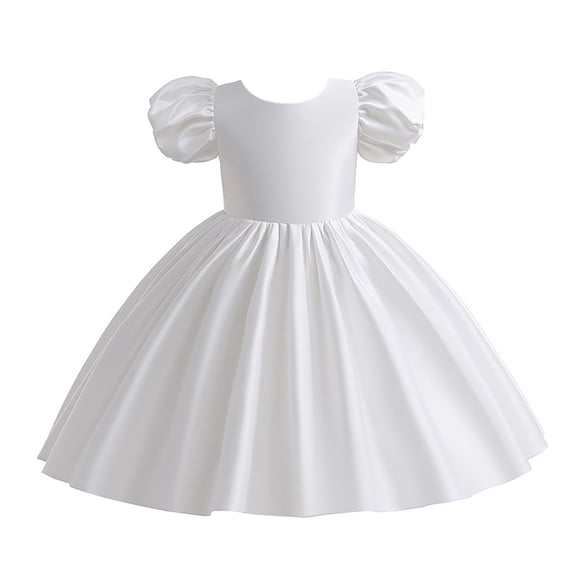 Baby Girls Spring Summer Ruffle Sleeveless Princess Dress - Polyester Viscose Blend, Solid Color, Suitable for Daily/Photography
