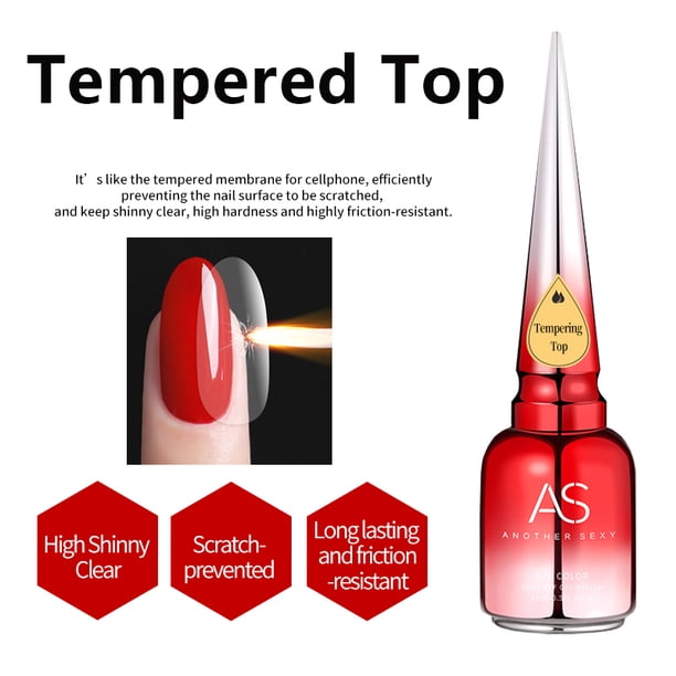 AS 15ml lámina de transferencia esmalte de uñas en Gel Soak Off Led barniz de Gel Uv pegatina de estrella de secado rápido pegamento sello Gel