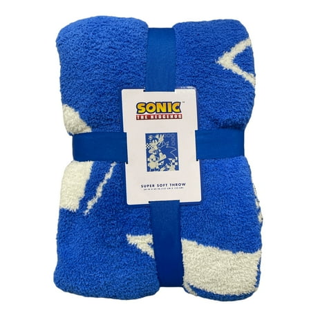 UPC: 0073558830467 | Sonic The Hedgehog Kid s Super Soft Throw Blanket 50in x 60in Blue