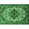 thumbnail image 1 of Ahgly Company Indoor Rectangle Persian Emerald Green Traditional Area Rugs, 5' x 7', 1 of 4