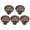 Copper, variant on Uxcell 0.94'' Knobs Round Dresser Knobs Pull Handle Zinc Alloy  Bronze Tone 5pcs