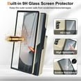 thumbnail image 5 of Decase for Samsung Galaxy Z Fold 7 Case with 2 in 1 Detachable Strong Magnetic Wallet,Built in Tempered Glass Screen Protector,Fashion PU Leather Back Cover,Shockproof Card Slot Stand Cover,White, 5 of 8