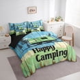 thumbnail image 2 of Catabedysis Vintage Camping 7 Pieces Full Size Bedding Sets,Camper Print Full Size Bed in a Bag For Boys,Multicolor,Black Reversible, 2 of 7
