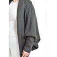 thumbnail image 4 of Cardigan de manga murcielago Roman Fashion Tallas Extras Gris obscuro 300, 4 of 6