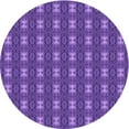 thumbnail image 1 of Ahgly Company Indoor Round Patterned Purple Amethyst Purple Area Rugs, 7' Round, 1 of 6