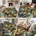 thumbnail image 5 of 6'x9' Area Rugs, Palm Tree Indoor Outdoor Area Rug for Living Room Bedroom, Retro Summer Botanical Tropical Plant Leaves Washable Bathroom Rugs Kitchen Floor Carpet Mats Home Decor Aesthetic, 5 of 8