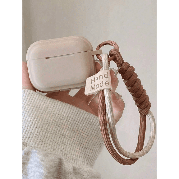 Simple Soft Silicone with Smile Hand Strap Earphone Case For Apple Airpods 4 1 2 Pro 3 Funda Wireless Bluetooth Protective Cover