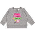 thumbnail image 2 of Inktastic Future Tennis Player in Training Baby Sweatshirt, 2 of 4