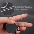thumbnail image 2 of Retractable Badge Holder Reel, Durable Metal Retractable Keyring Keychain, Heavy Duty Zinc Alloy Badge Holder Lanyard Reel With Belt Clip Retractable, 2 of 5