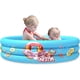 thumbnail image 1 of Kids Paddling Pool Inflatable Kiddie Pool 3 Ring Cycles 110cm x 30cm Swimming Pool Indoor&Outdoor Baby Toddler Water Game-Blue, 1 of 5
