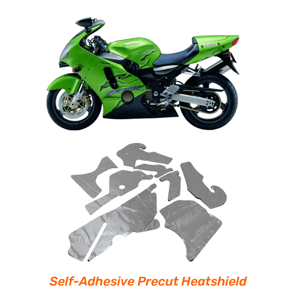 Professional Grade Self-adhesive ABS Fairing Insulation Heatshield Pad Precut for Kawasaki 2000-2005 Ninja ZX12R