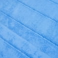 thumbnail image 3 of Bedford Home 67A-77293 Memory Foam Striped Extra Long Bath Mat, 24 by 60 in. - Blue, 3 of 4