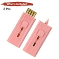 thumbnail image 4 of Uxcell Retractable Golf Club Brush [2PCS] - Double Side Pocket Club Groove Cleaner for Golfer - [Dusty Pink-2.3IN], 4 of 7