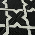 thumbnail image 6 of Beverly Rug Indoor Outdoor Reversible Plastic Area Rug - 5x7 - Black / White, 6 of 7