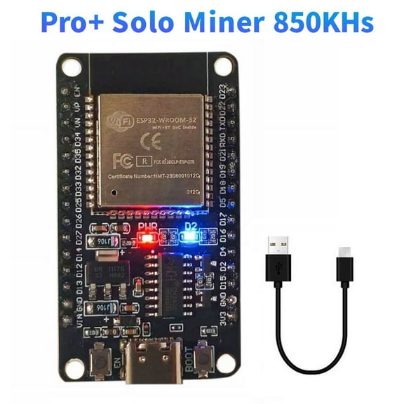 BTC Miner Pro  Solo Miner 850KH/S Hashrate Bitcoin BTC Miner ESP32 Chip WiFi Asic Mining Low Power for Home Office