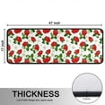 thumbnail image 5 of Kitchen Rugs Sets Of 2,Red Strawberry Plants Fruit Flower White Pattern Anti Fatigue Kitchen Mat Rugs Non Slip Washable,Decorative Kitchen Floor Mats for Kitchen,Sink,Laundry,17"x47"+17"x47", 5 of 5