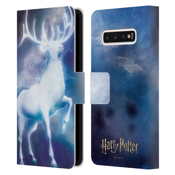 Head Case Designs Officially Licensed Harry Potter Prisoner Of Azkaban II Stag Patronus Leather Book Wallet Case Cover Compatible with Samsung Galaxy S10