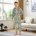 thumbnail image 3 of joogoo Capybara Blue Unisex Adults Onesies Pajamas Jumpsuits L, 3 of 7