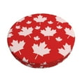 thumbnail image 2 of Lsque Maple Leaves Round Bar chair cushion covers Velvet Fabric Premium Comfort Protects from Scratches and Stains for 14-17 Inch Chair- 12 inch, 2 of 7