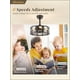 thumbnail image 3 of Ventilador de techo Fanbulous 16 pulgadas Negro Fandelier con control remoto y 6 velocidades, 3 of 7