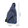 thumbnail image 3 of SHENGXINY Messenger Bag Clearance Small Sling Bag Sling Backpack for Women, Sling Bag for Men Women Shoulder ,Chest Bag Daypack Messenger Sling Backpack for Travel Sports Running Hi Blue, 3 of 7