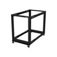 thumbnail image 1 of StarTech.com 15U 19 Pouces Open Frame Server Rack, 4 Post Adjustable Depth 22-40 Pouces Mobile, Free Standing Rolling Network/Computer Equipment Data Rack, Dell PowerEdge, HP ProLiant ThinkServer 15U - Adjustable Server Rack (4postrack - Cadre Ouvert - 4 Poteaux - sur Pied - Noir - 15U, 1 of 7