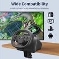 thumbnail image 2 of Volante para Juegos DOYO 270° Inalámbrico Bluetooth con Vibración Dual, 2 of 9