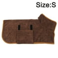 thumbnail image 2 of Albornoz para perros Toalla para secar el pelaje del perro Albornoz para perros Toalla - Bolsa para perros de secado rápido Café a la cintura, 2 of 5