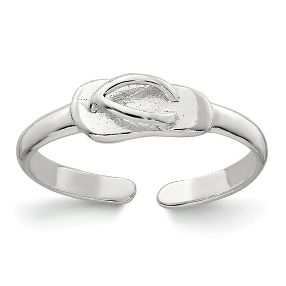 Sterling Silver Polished Flip Flop Toe Ring