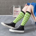 thumbnail image 3 of Lsque Green Lemon Slices Printed Crew Socks Men's Women's LightWeight Thin Casual Calf Socks ,Knee High Socks,Cotton Socks, 3 of 9