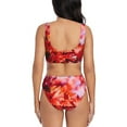 thumbnail image 3 of Wukai Autumn Maple Leaves Women's Bikini Set Two Piece,wimsuit High Waisted V Neck Twist Front Adjustable Spaghetti Straps Bathing Suit-Small, 3 of 7