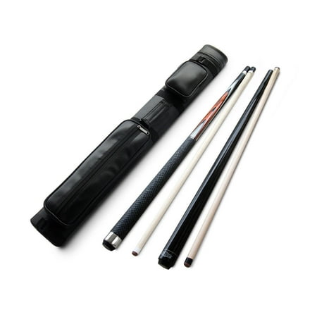 Jump Cue Pocket Champion Sport Spider Billiard Pool Cue 21 oz, Black Nemesis Jump and break cue 23 oz, 2X2 Black Case ()