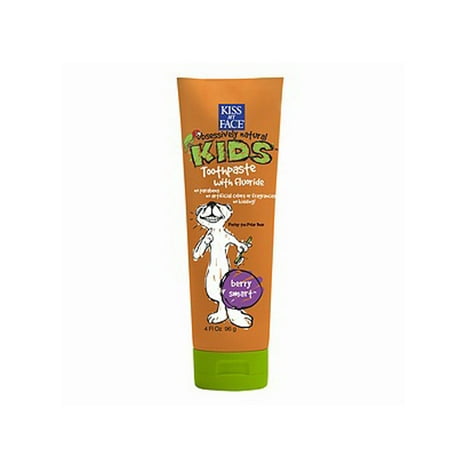 Kiss My Face Enfants Dentifrice Fluoride, Berry intelligente - 4 Oz, 6 Pack