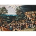 thumbnail image 2 of Pieter Brueghel The Younger 24x19 Black Ornate Framed Double Matted Museum Art Print Titled: Christ on the Road to Calvary (1579 - 1638), 2 of 5
