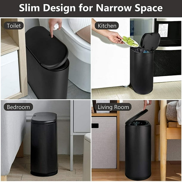 Mini Trash Can with Lid, Desktop Shake Cover Trash Bin and Cover Small  Trash Can Debris Storage Cleaning Garbage Basket Can Candy Color Paper  Basket