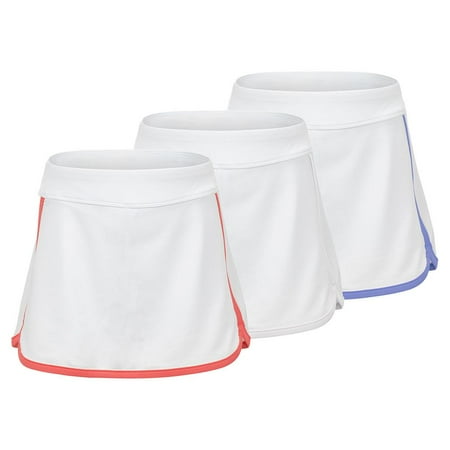 Fila Girls` Tennis Skort ( MEDIUM White/Bt Pk )