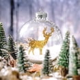 thumbnail image 4 of NOGIS 12 Pcs 3.15 Inch Christmas Fillable Ornaments Ball Clear Christmas Ornaments Filling Christmas Balls Plastic Christmas Ball Ornaments DIY Craft Clear Ball for Home Party Tree Decor（Round）, 4 of 7