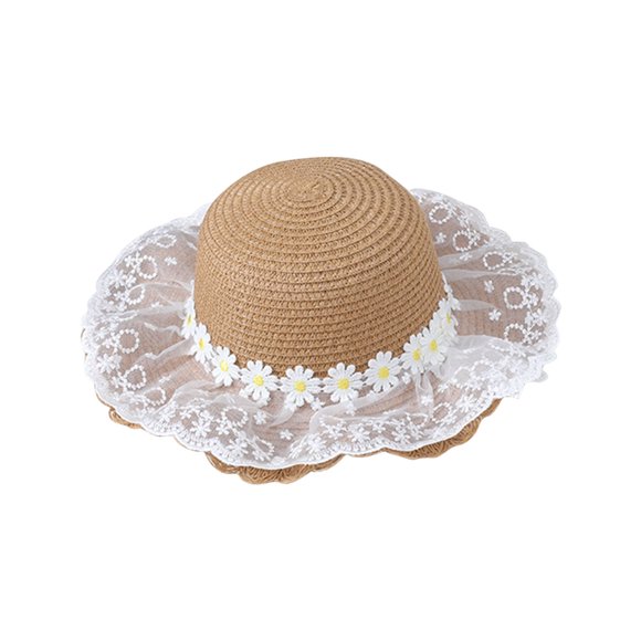 ZACPNCV Baby Sun Hat Kids with UPF 50+ Sun Protection Wide Brim Adjustable Beach Hats for Boys Girls Khaki 4-10 Years