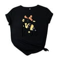 thumbnail image 2 of Womens Summer Tops Casual Women's Graphic Floral Printed T-Shirt Teacher Short Sleeve Tee Tops, 2 of 3