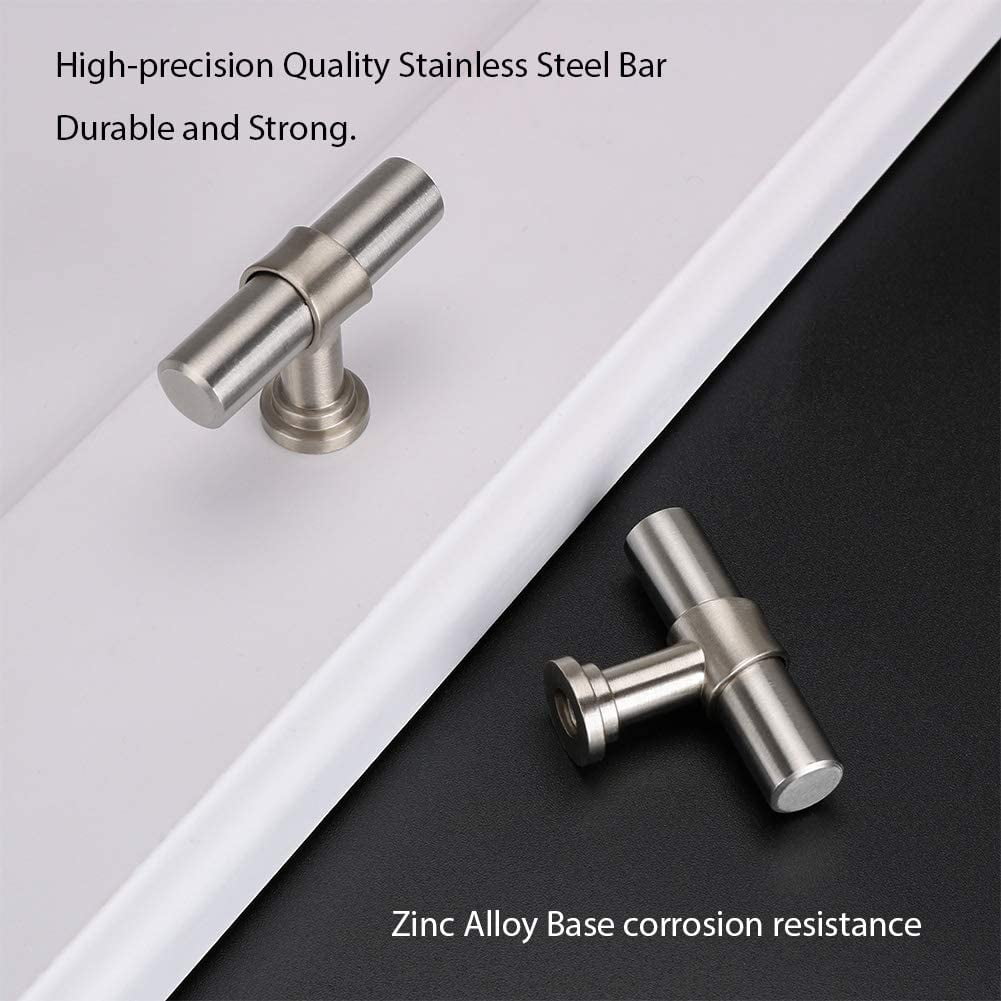 Goldenwarm Brushed Nickel Kitchen Cabinet Knob Cabinet Hardware Drawer Knobs 15 Pack