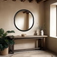 thumbnail image 2 of Renwil Ditto 40" H x 36" W Wall Mirror, Black, 2 of 4
