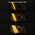thumbnail image 5 of AKKON - For 2010-2013 Ford Mustang [HID Style] LED Daytime Running Lamp Bar w/Sequential Turn Signals Projector Chrome Headlight, 5 of 7