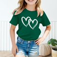 thumbnail image 3 of LNMQLPDBS Tops for Teens Sparkly Tops Girls Tween Tops Vests 8-10 Kids Easter Shirt 4t Girl Clothes Girl 4t Girls Size 10-12 Clothes, Green 2-3 Years, 3 of 8