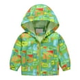 thumbnail image 2 of EnJoCho Kids Lightweight Hooded Windbreaker Jacket, Casual Long Sleeve Outer Coat, Simple Soli𝖽 outer top, Boys Girls versatile garment for spring, fall everyday outings, 2 of 9
