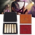 thumbnail image 3 of Clarinet Reed Case 10 Slots Saxophone Clarinet Holder Box with Magnetic Closure for Alto Tenor Soprano Saxophone Reeds, 3 of 8