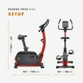 thumbnail image 5 of Reebok Fitness Delta FR30 Exercise Bike, Red, Indoor Upright Stationary Cycling, Cardio Exercise, bluetooth, 32 electronic resistance levels, 5 of 17
