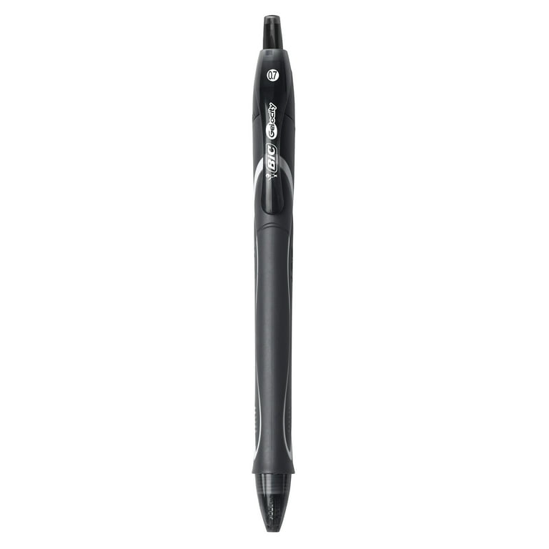 Bic Gel-ocity Black Gel Pens, 2-Pack